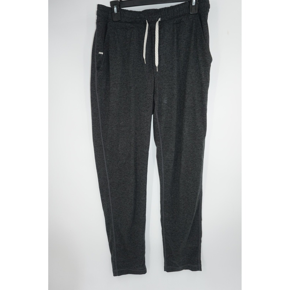 Vuori Pants Men's Large‎ Gray Performance Joggers Lounge Recycled Polyester V418